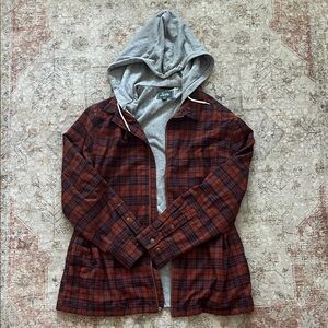 Nomad Gray and Red Plaid Jacket